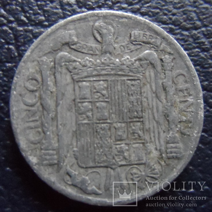 5 центов  1940  Испания ( ,F.7.17)~, фото №3