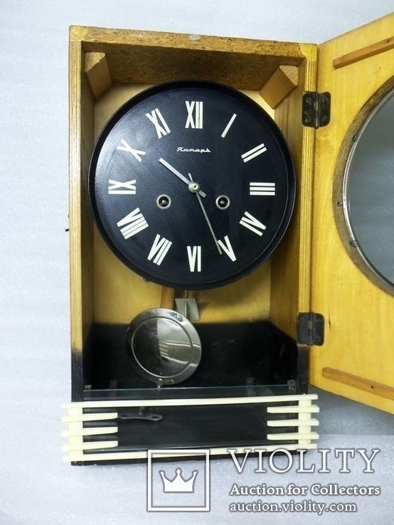 Часы Янтарь с боем на ходу настенные., фото №3