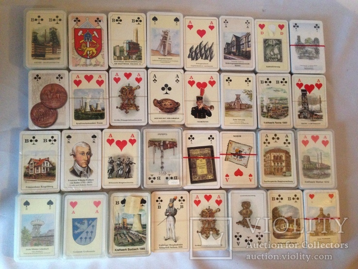 Коллекционные игральные карты 32 колоды.  Германия