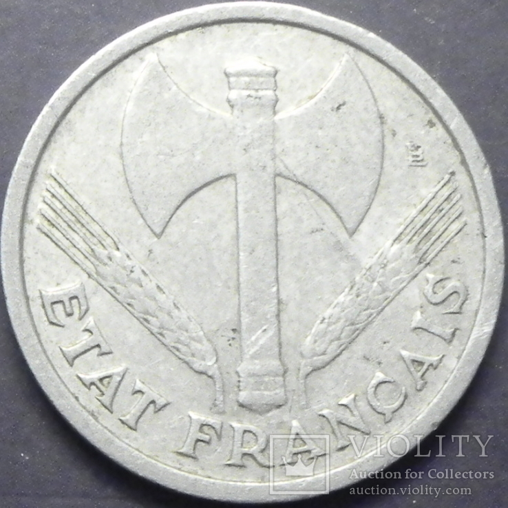 1 франк Франція 1942, фото №2