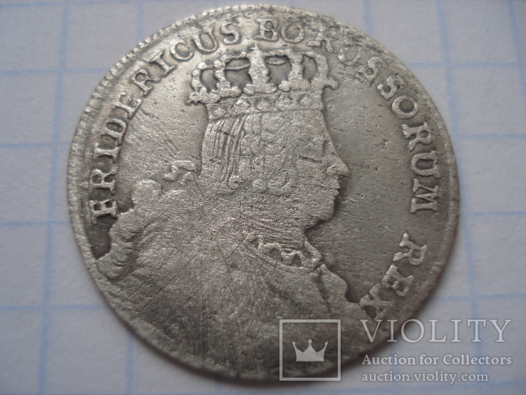 6 грош 1755р. Фрідріх ІІ Великий. Вроцлав, фото №2