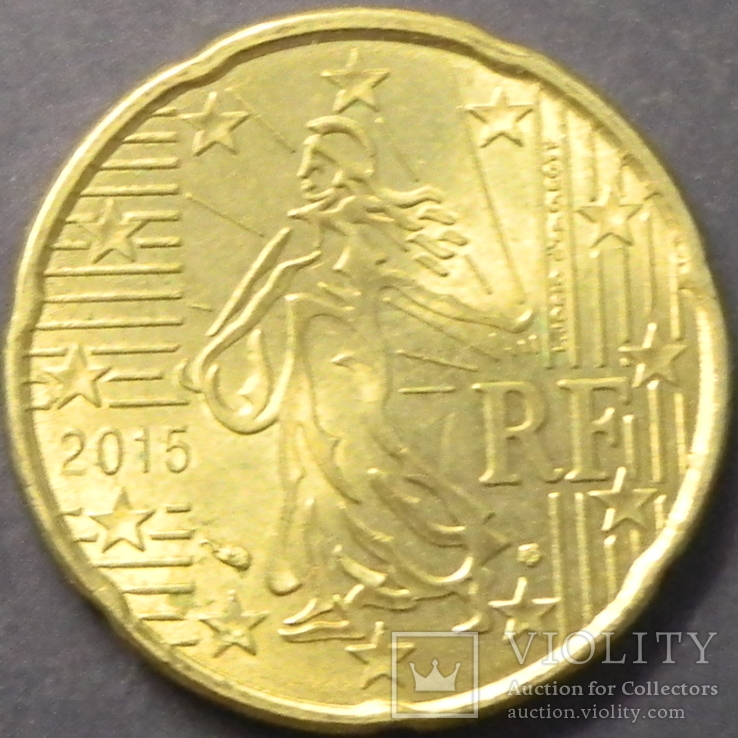 20 євроцентів Франція 2015, фото №2