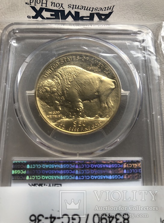 50 $ 2015 год США золото 31,1 грамм 999,9’, фото №3