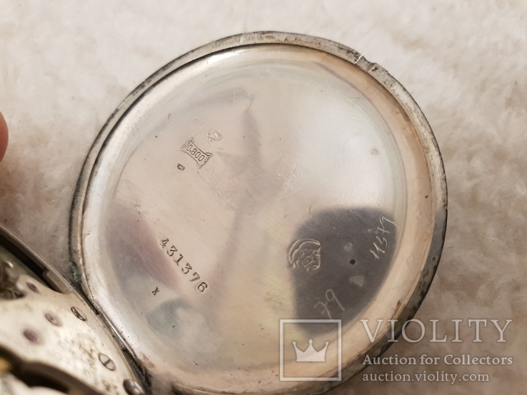 Часы карманные TISSOT серебро, фото №7