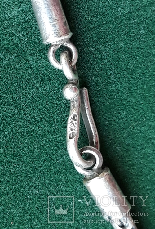 Серебряная цепочка, лисий хвост, фото №4