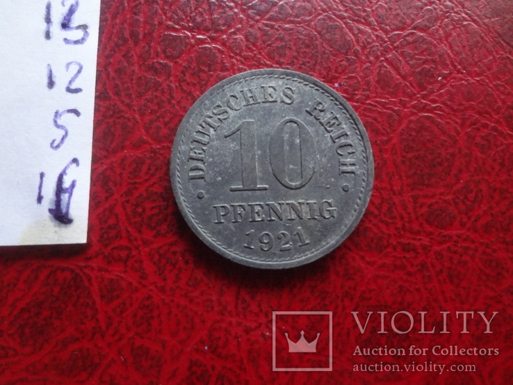 10  пфеннигов  1921  Германия  (,12.5.16)~, фото №4