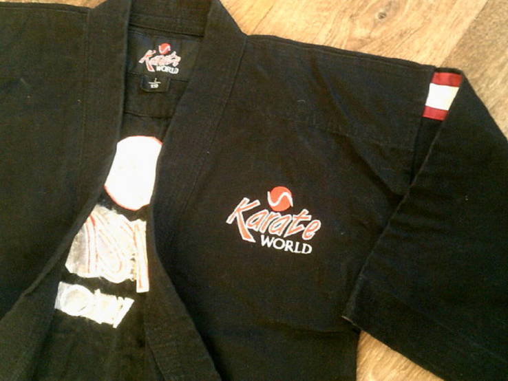 Черное кимоно комплект Karate world, numer zdjęcia 6
