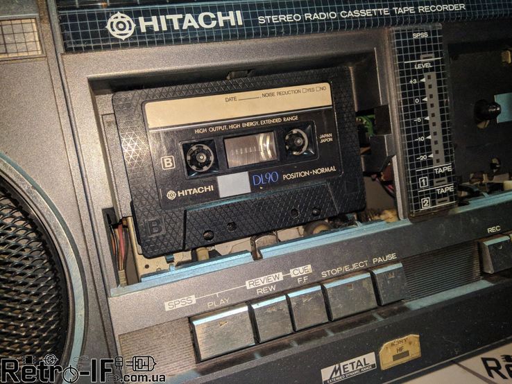 Магнитола Hitachi TRK-W55K Легенда Хитачи Кассетная, фото №2