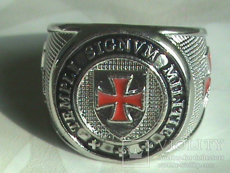 Перстень крестоносцев ордена тамплиеров разм.18, фото №5