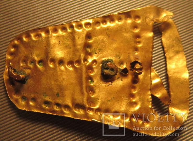 Золотая пряжка с крестом, Готская Культура, 4-5 век н.э., фото №5