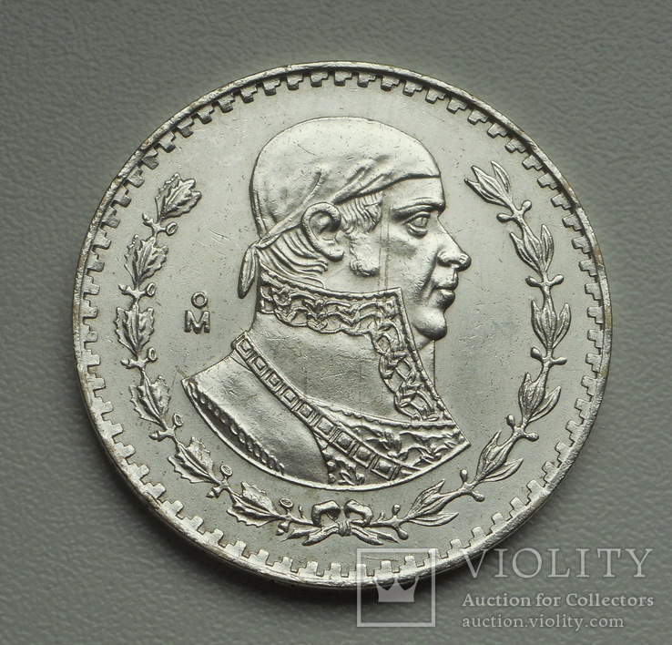 Мексика, 1 песо 1963, серебро, фото №6