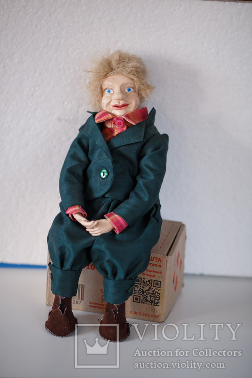 Кукла старинная, папье маше, фото №8