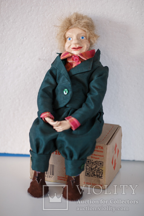 Кукла старинная, папье маше, фото №2