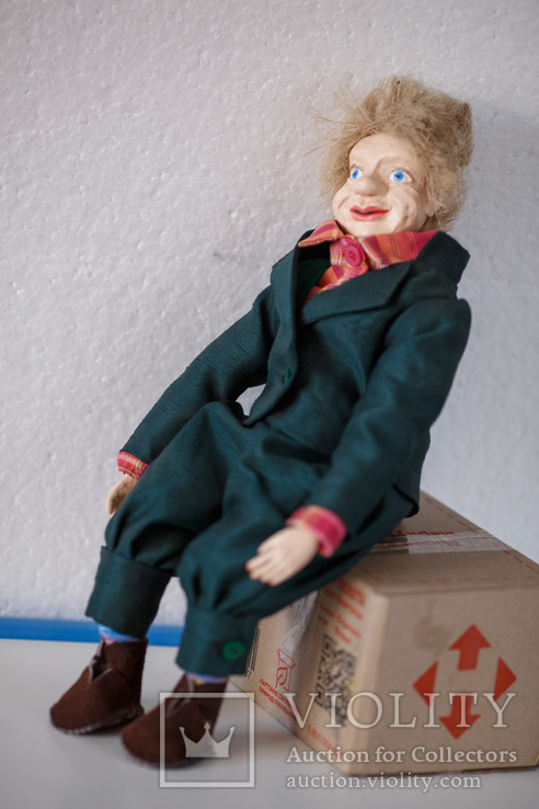 Кукла старинная, папье маше, фото №12