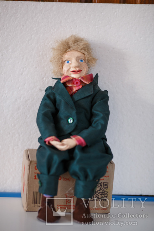 Кукла старинная, папье маше, фото №13