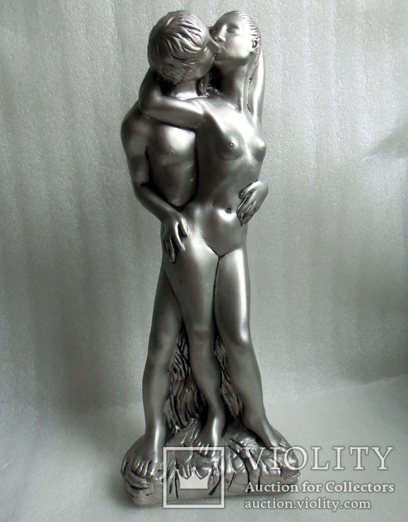 Скульптура Поцелуй. 36 см. Ню.