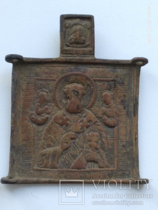 Складень Святой Николай Чудотворец (центральная часть), фото №2