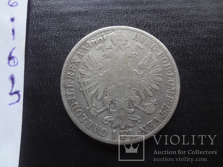 1 флорин 1861  Австро-Венгрия  серебро    (,I.6.3)~, фото №6
