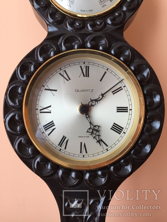 Барометр, Термометр,кварцовий годинник.Німеччина ГДР., фото №5