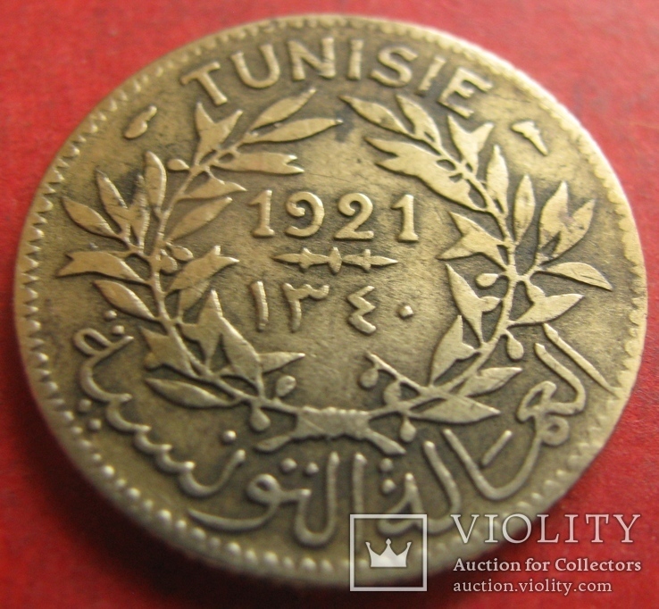 Туніс 1 франк 1921, фото №4