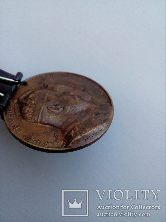 Памятная коронационная медаль Эдуард VII Великобритания, фото №10