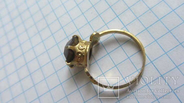 Кольцо СССР, позолота, клеймо., фото №3
