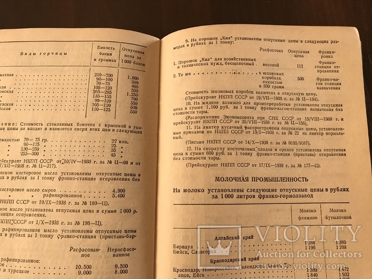 1939 Каталог цен Масло Сыр Жир Маргарин, фото №10