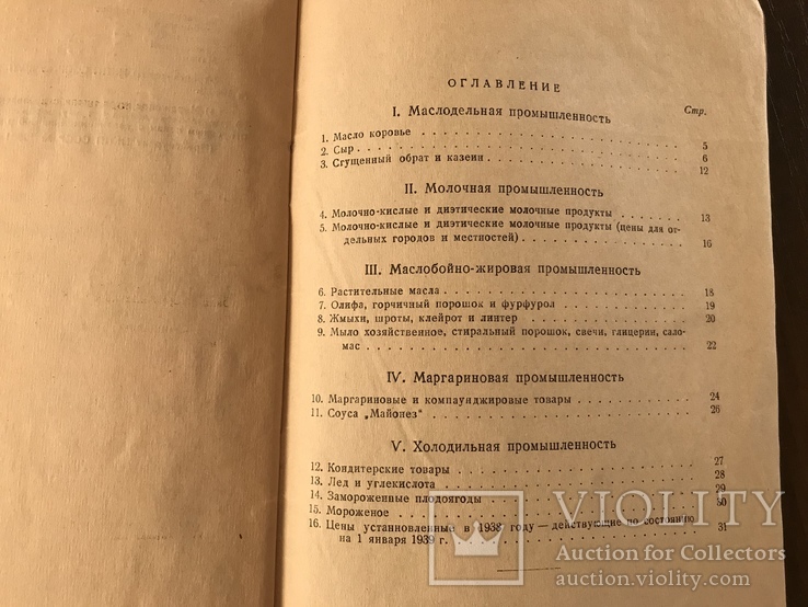 1939 Каталог цен Масло Сыр Жир Маргарин, фото №12