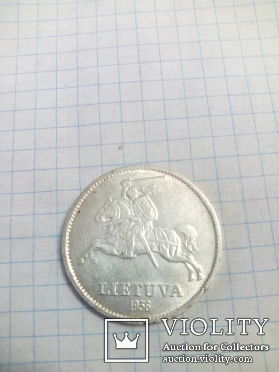 Монета 10 Desimts litu 1936 год., фото №8