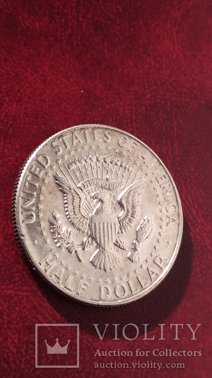 50 центов (1/2 доллара, half dollar) 1967 года (Кеннеди). Серебро., фото №7