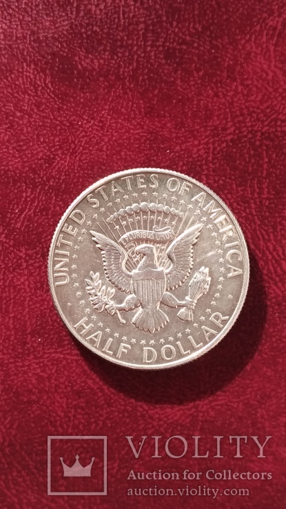 50 центов (1/2 доллара, half dollar) 1968 года (Кеннеди). Серебро., фото №5