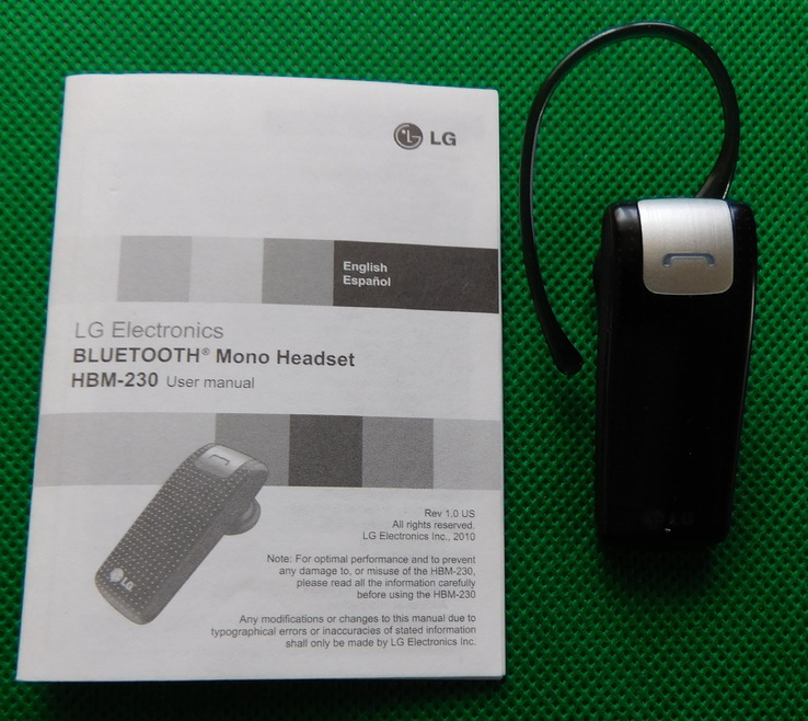 LG HBM-230 Bluetooth Hands Free, фото №2