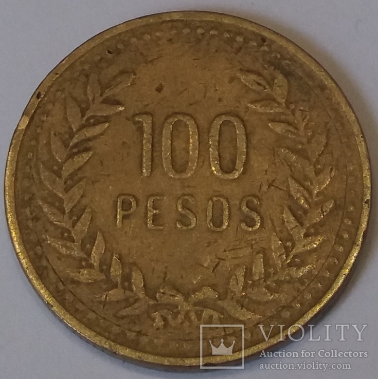 Колумбія 100 песо, 1993