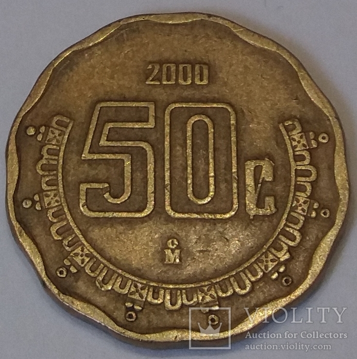 Мексика 50 сентаво, 2000