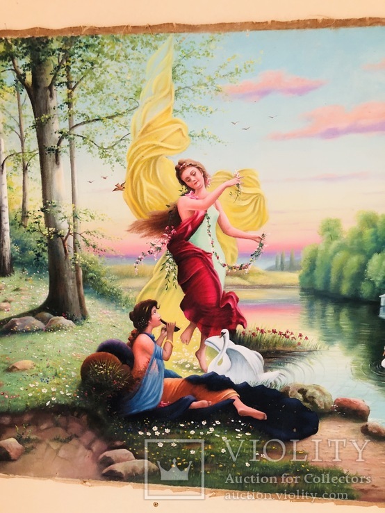 Картина «девушки с лебедями», фото №4