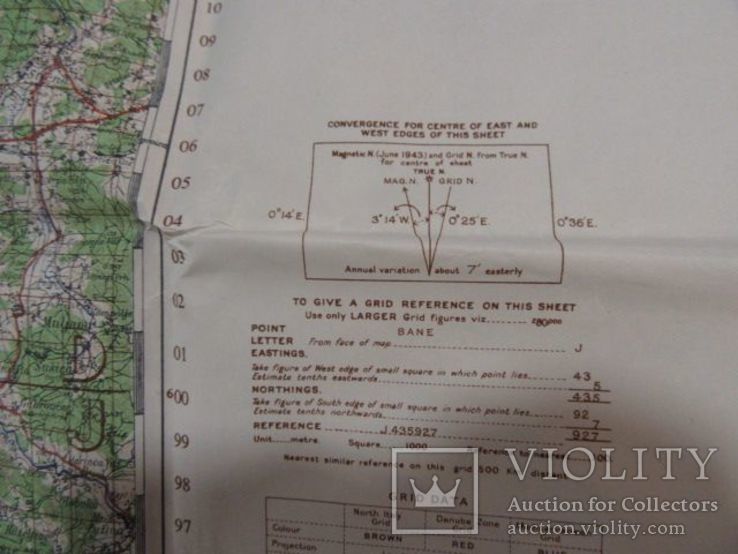 ВОВ  Армия США  военная карта -Керкница - Словения (бывшая Югославия) 1943год, фото №10