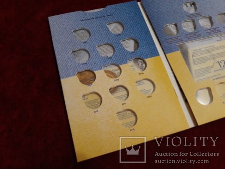 Альбом для набор а монет 1 гривна 1995 1996 2001-2016, фото №4