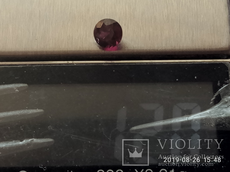 Природный гранат родолит 1.2 карат, фото №2
