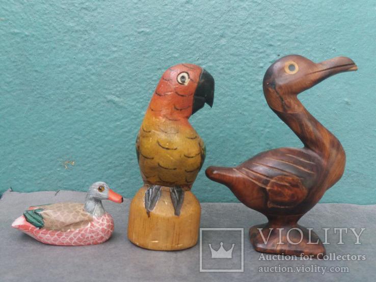 Деревянные фигурки птиц, фото №3