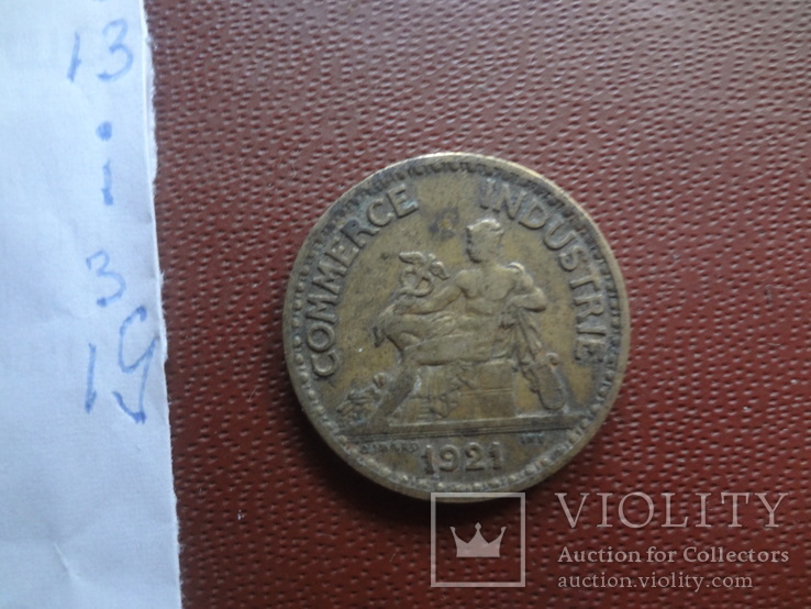 1 франк  1921  Франция   (,I.3.20)~, фото №4