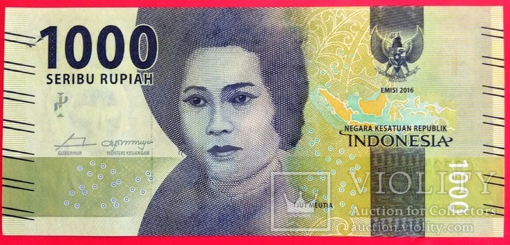 Индонезия 1000 Rupiah 2016  NEW UNC