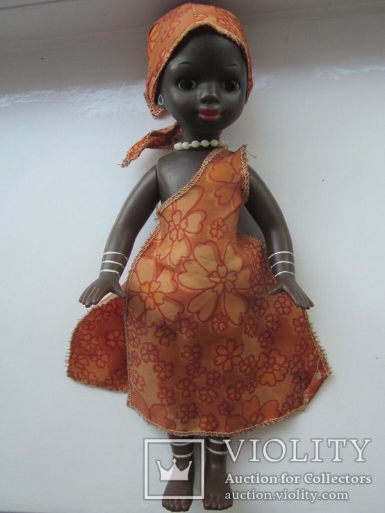 Кукла негритянка 30см СССР, фото №3