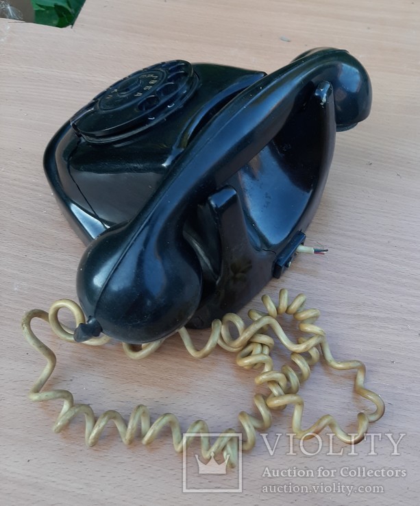 Старый карболитовый телефон, фото №4