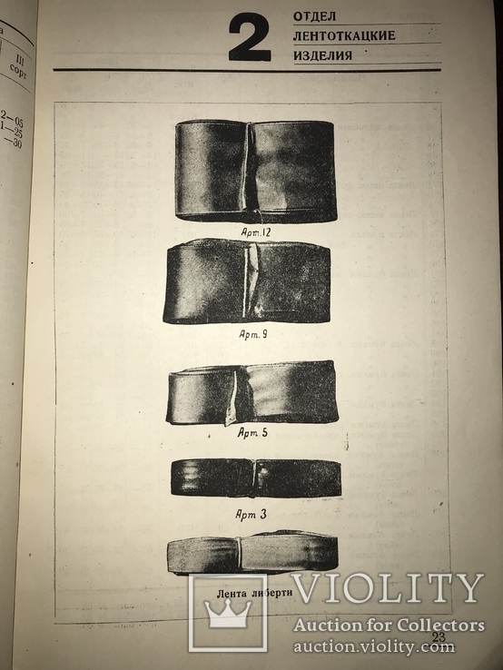1933 Каталог Текстиля  Перчатки Ремни, фото №5