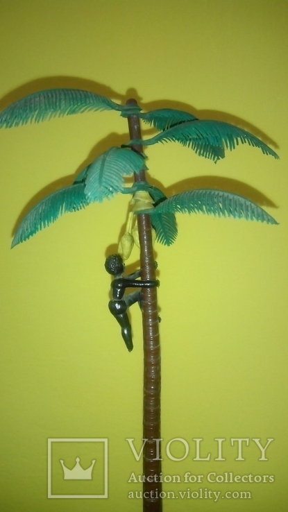 Сувенир пальма с негритенком и бананами СССР, фото №4