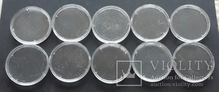 Капсулы для монет 5 гривен. 10 штук.