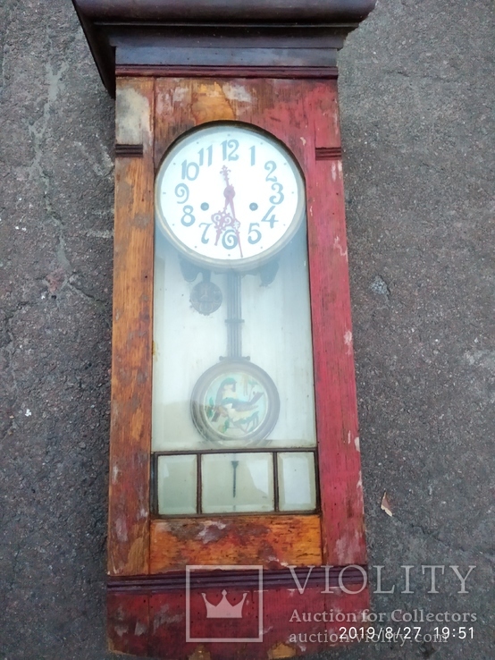  Настенные часы с боем D.R. Patent Германия начало 20го  века ‘‘ # 147023, фото №3