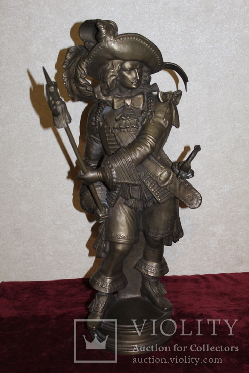 Скульптура Мушкетер 72 см металл, фото №2