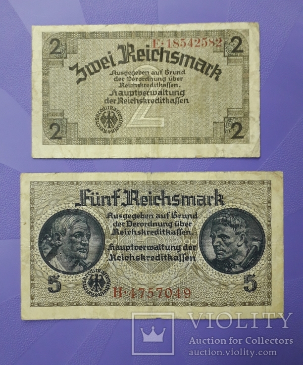 Семь рейхсмарок 1939-1945 гг., фото №2