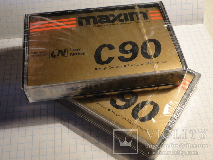 Аудиокассеты MAXIM C90 2 штуки